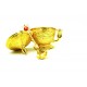Pysco py8800 Döküm Dekoratif Gold Kaşıklı Lokum Ve Şekerlik Obje