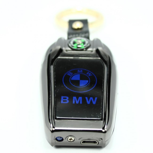 Degrade DG1443 x2 BMW Logolu Çakmak USB Şarjlı Elektrikli Pusulalı Fenerli