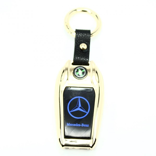Degrade DG1442 x1 Mercedes logolu Çakmak USB Şarjlı Elektrikli Pusulalı Fenerli