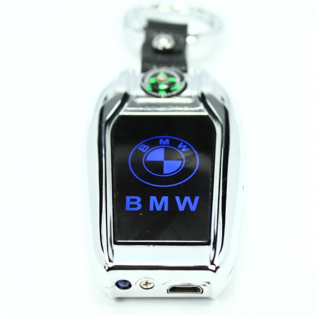 Degrade DG1443 x3 BMW Logolu Çakmak USB Şarjlı Elektrikli Pusulalı Fenerli