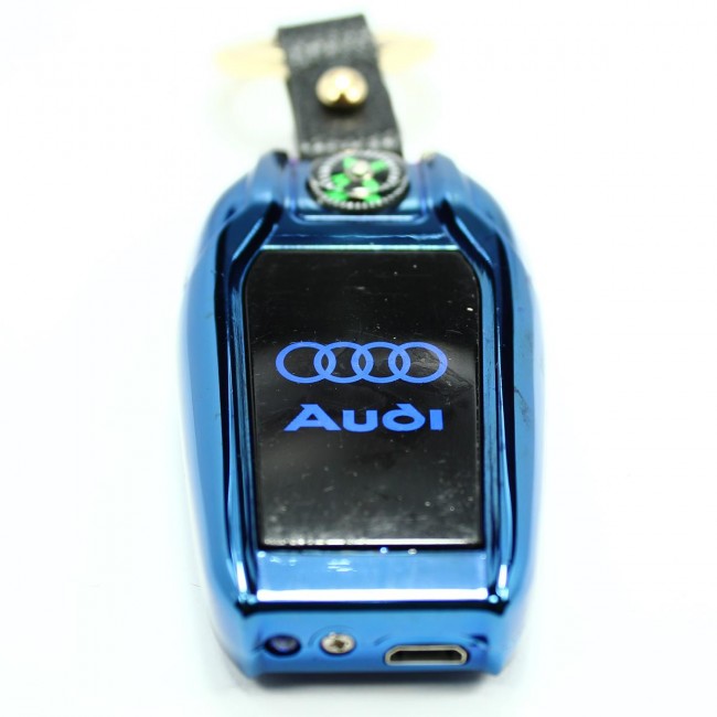 Degrade DG1444 x2 Audi Logolu Çakmak USB Şarjlı Elektrikli Pusulalı Fenerli